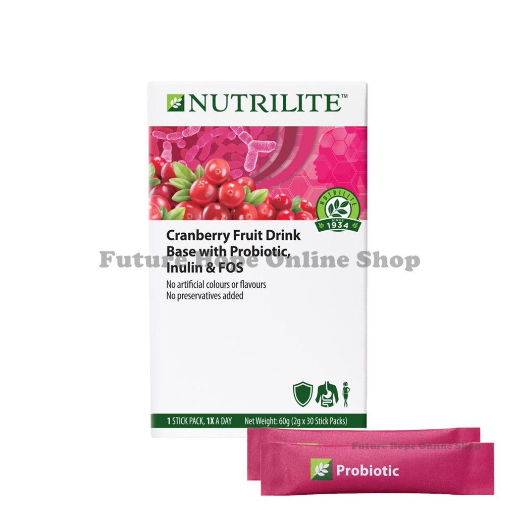 Amway Nutrilite Cranberry Fruit Drink Base With Probiotic, Inulin & FOS