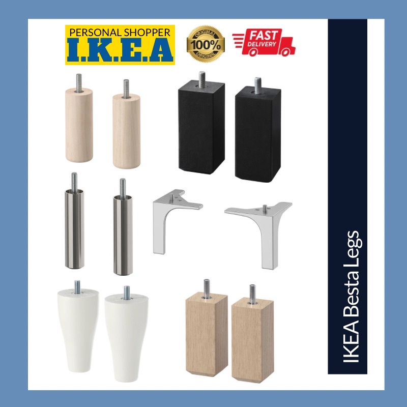 IKEA Besta Leg Legs Stubbarp Mejarp Osarp Gold Brass Nannarp Kabbarp
