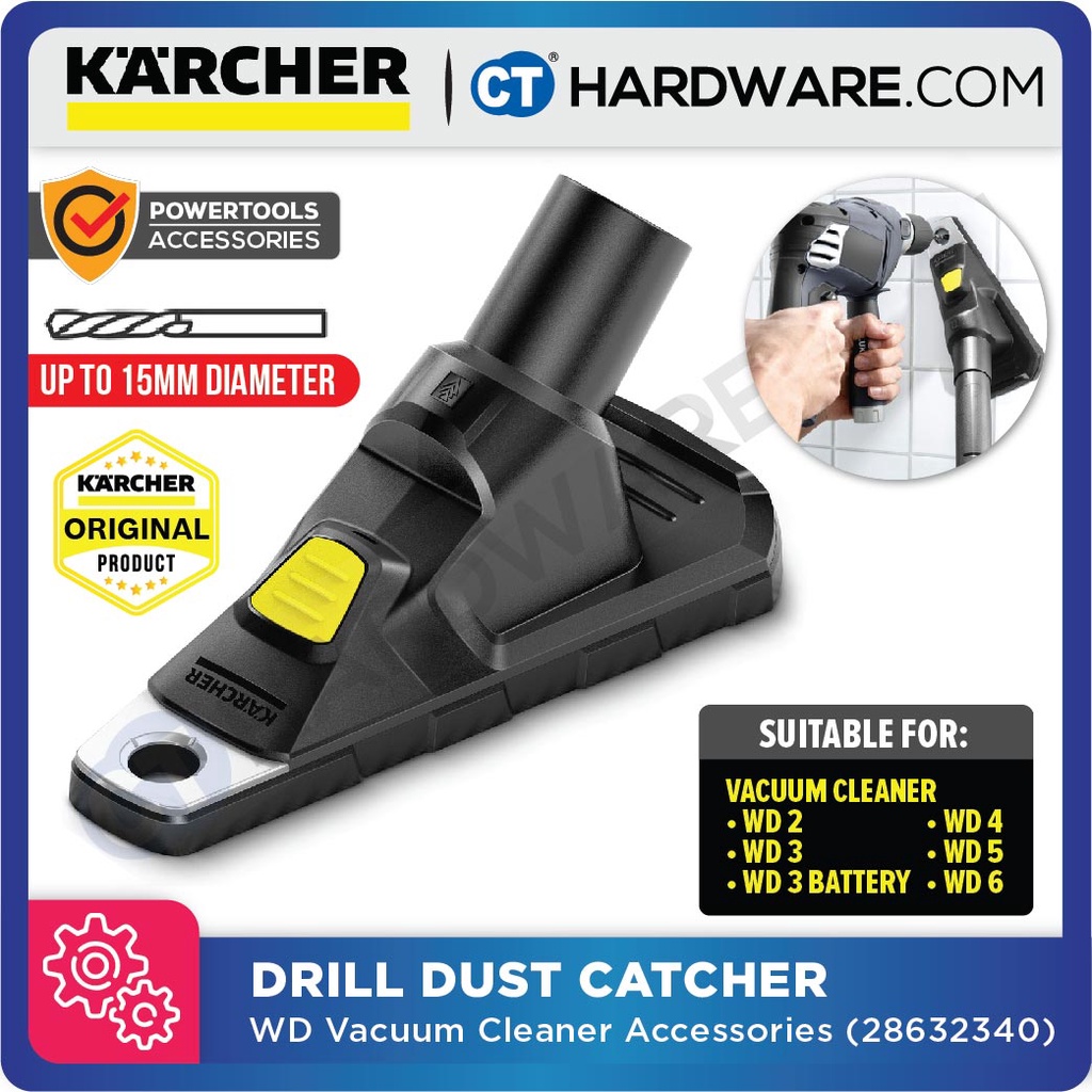 KARCHER 28632340 DRILL DUST CATCHER FOR WD2 WD3 WD3 BATTERY WD4