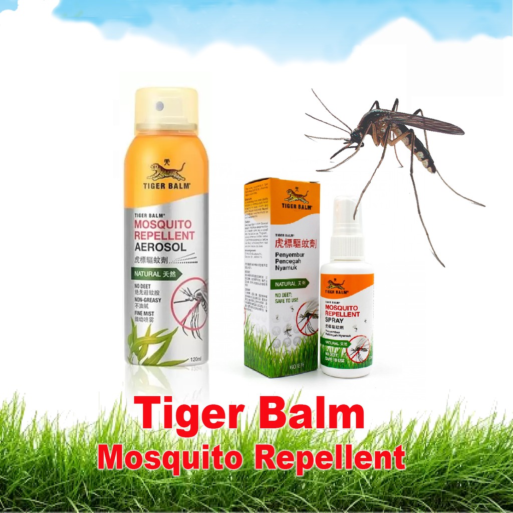 Tiger Balm Mosquito Repellent Spray 60ML / Aerosol 120ML Shopee Malaysia