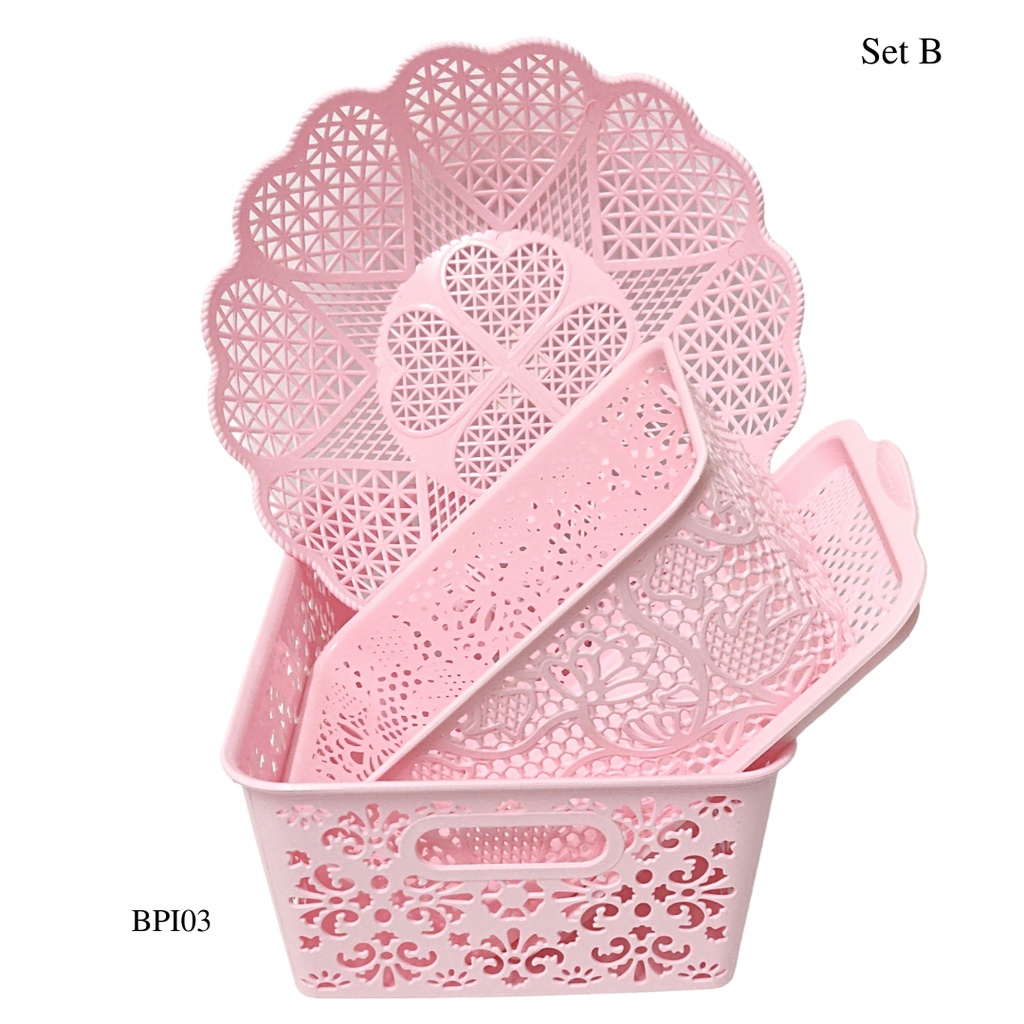 Multipurpose plastic storage baskets & buckets Combo set! Shopee