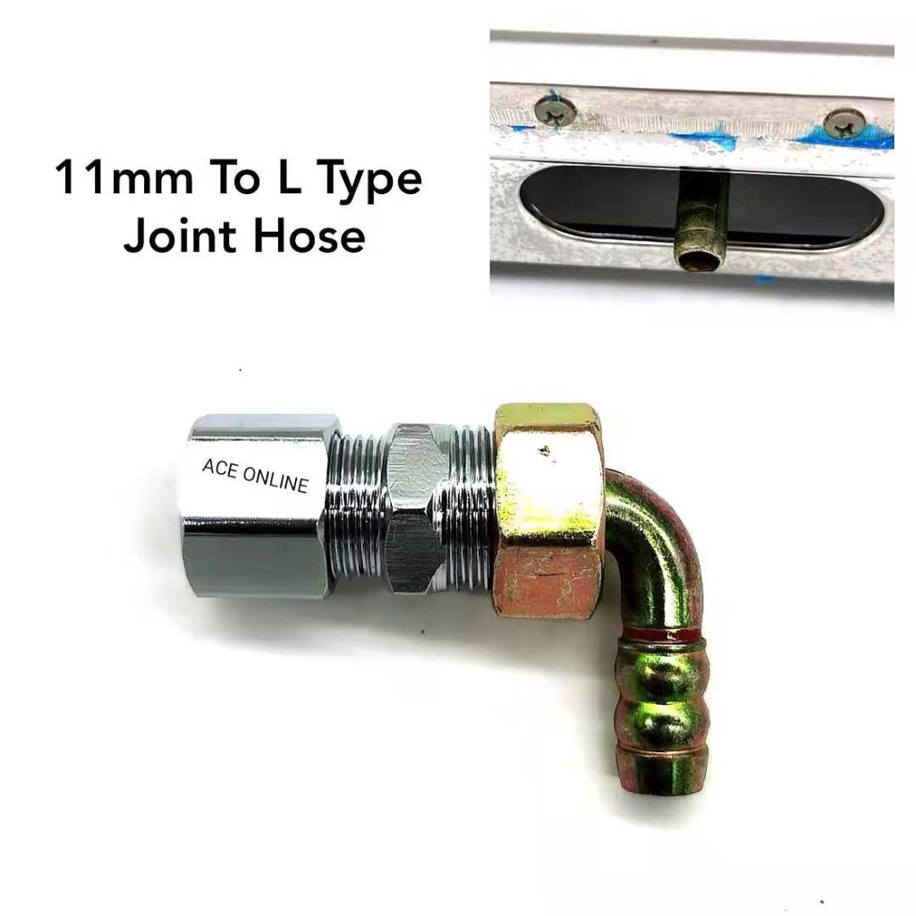 Universal Gas Cooker 11mm To L Type Joint Hose Connection Inlet Elbow