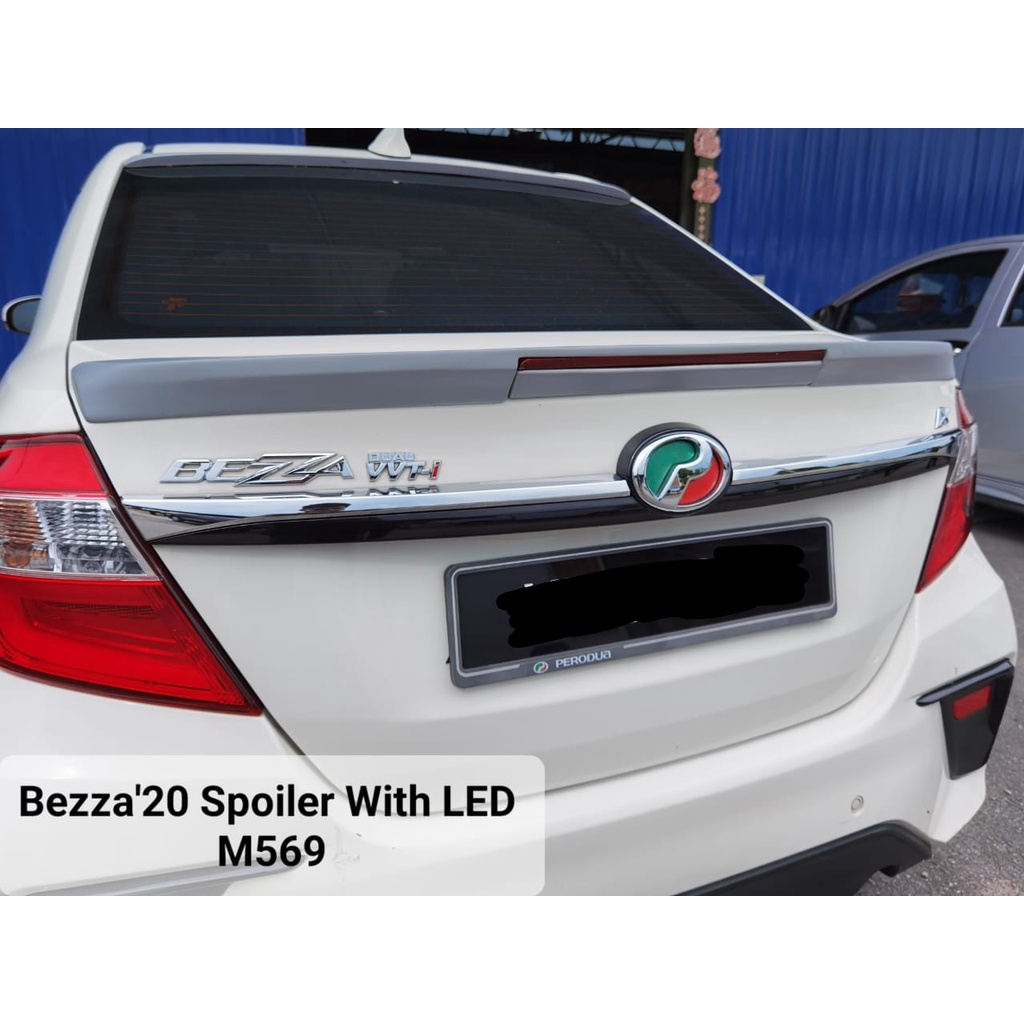 Perodua Bezza 2020 Spoiler With LED Fiber Shopee Malaysia