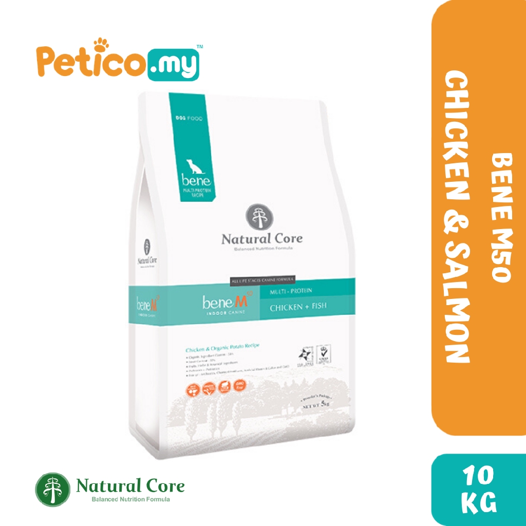 Natural Core Bene M50 Indoor Salmon & Chicken 10KG Dry Dog Food Shopee Malaysia