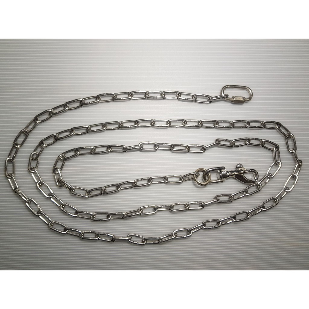 Heavy Duty Stainless Steel SUS 304 Dog leash chain 3mm link chain x 1