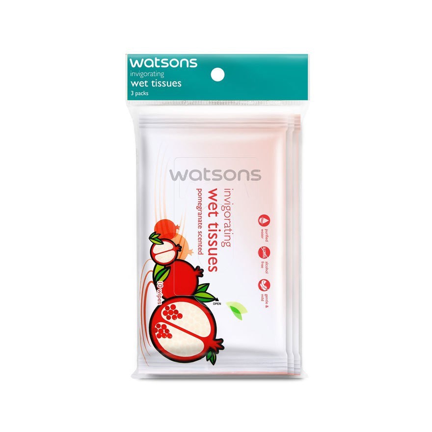Tissue Pomegranate 10's x 3 WATSONS Wet Shopee Malaysia