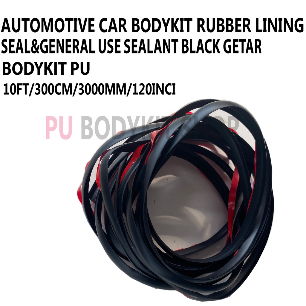 AUTOMOTIVE CAR BODYKIT RUBBER LINING SEAL&GENERAL USE SEALANT BLACK