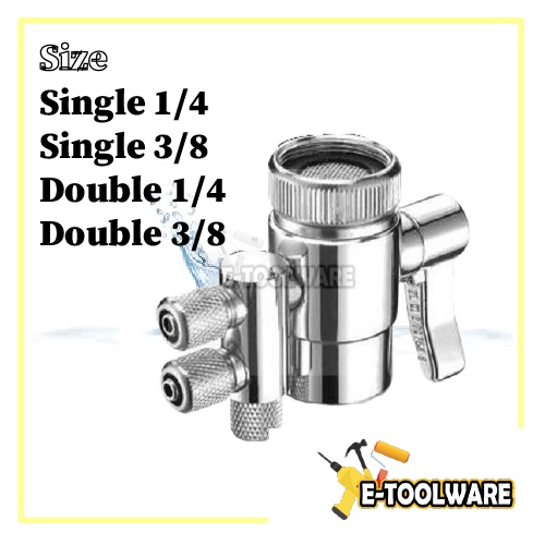 Water Filter Kitchen Faucet Diverter Split Head Cuckoo Diamond Splitter