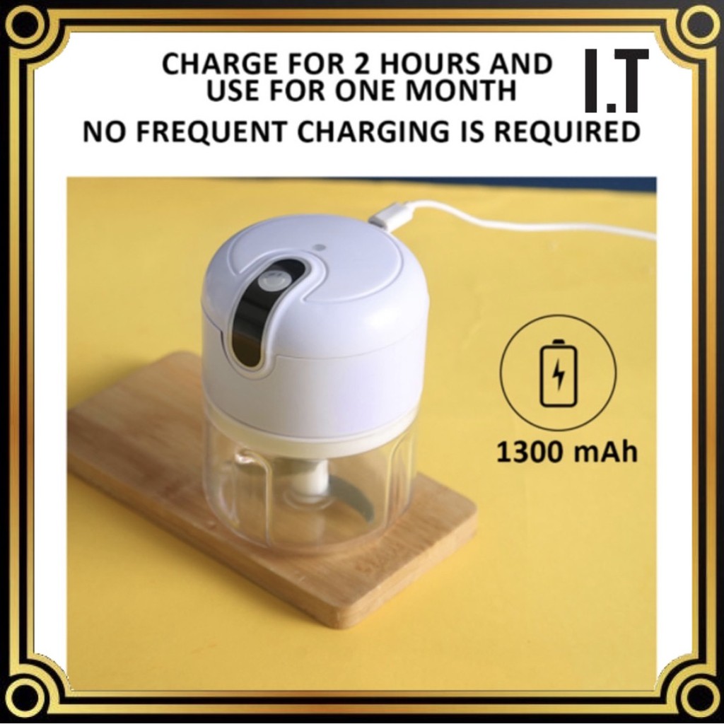 Portable Mini USB Electric Food Processor 便携式智能搅拌机 Rechargeable