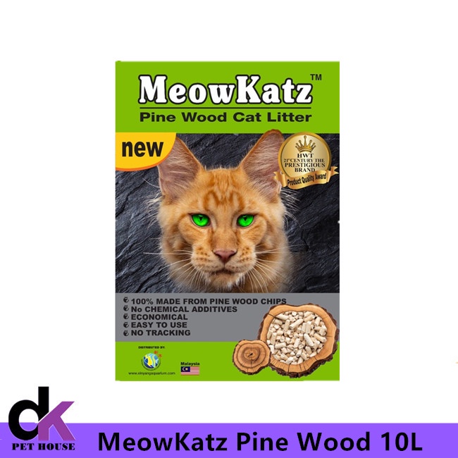 MeowKatz Natural Pine Wood Cat Litter 10L Meow Katz Coziecat Shopee