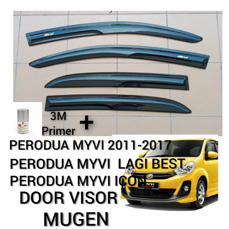PERODUA MYVI ICON/MYVI LAGI BEST 20112017 Door Visor Mugen Air Press