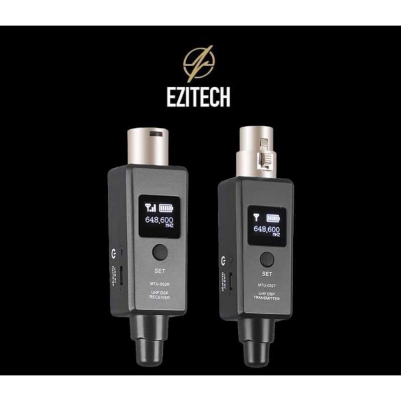 Ezitech Rechargeable Wireless XLR Transmitter & Receiver WA8N Shopee