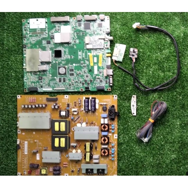 LG 55UB850T Mainboard, Powerboard, Sensor n Cables. Used TV Spare Part
