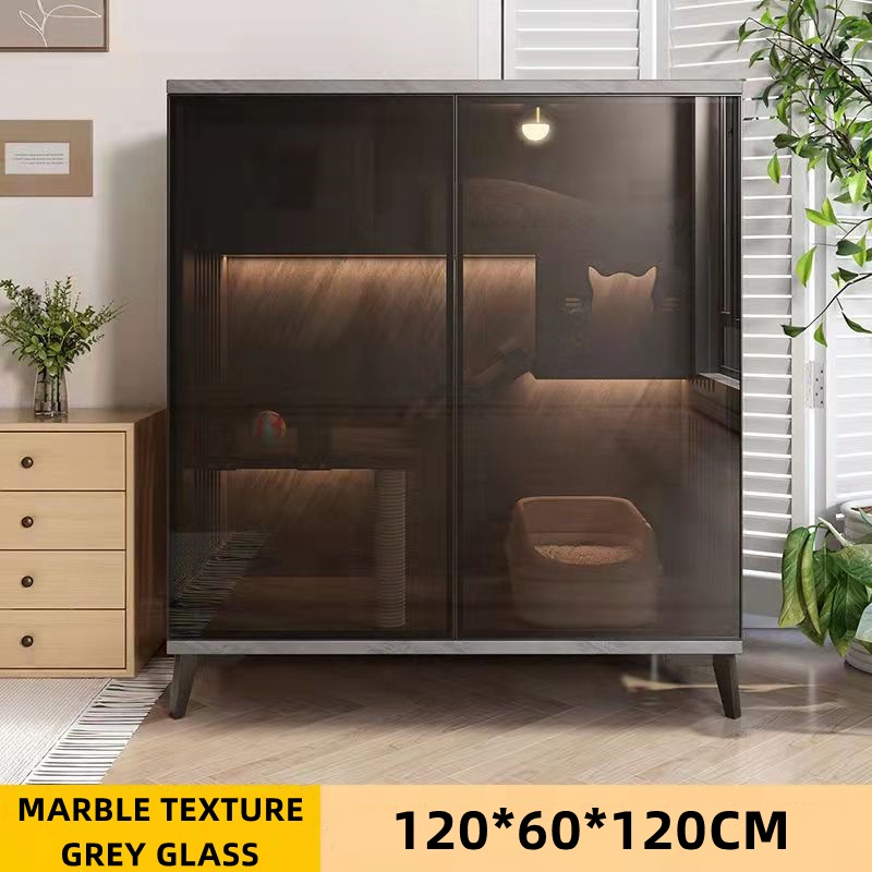 Pettz Sangkar Rumah Kucing Kayu Besar 3 4 Tingkat Cat House Wood Large