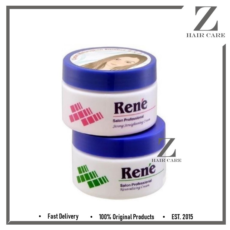 Rene Rebonding Strong Straightening Cream & Neutralizer Cream 120ml