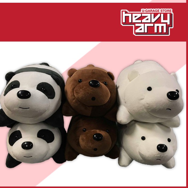 We Bare Bears Grizzly Panda Ice Soft Plush WBB Soft Plush WBB
