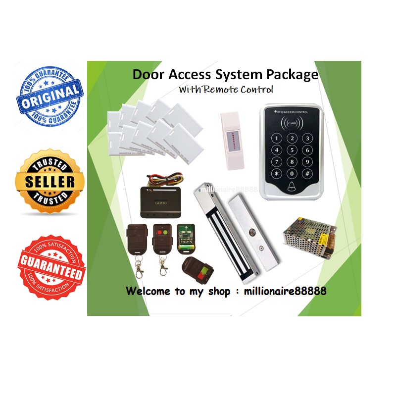 Package for Door Access System EM Lock 600lbs, Reader, P/Supply