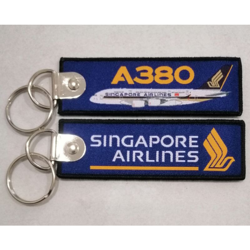 Keychain Singapore Airlines Airbus A380 Woven Keychain Shopee Malaysia