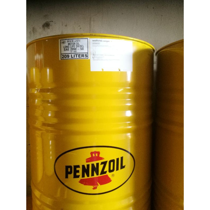 Pennzoil LONG LIFE DIESEL Engine Oil [Drum Size 209L SAE 20W50 (20w 50