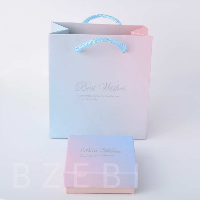 BZEBI Jewellery Box with Gift Bag Tote Bag Ring Box Earrings Box