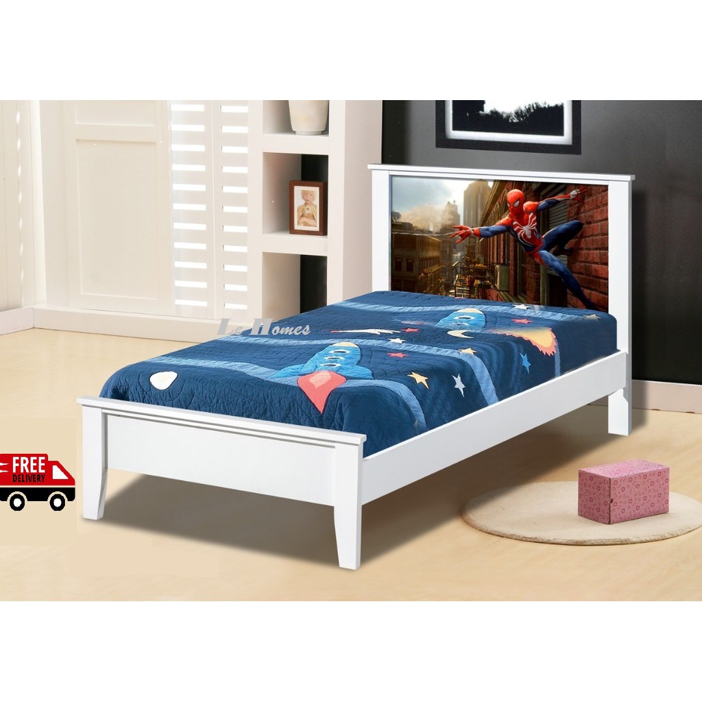 FREE DELIVERY / WOODEN SINGLE BED / SPIDERMAN SINGLE BED / KATIL BUDAK