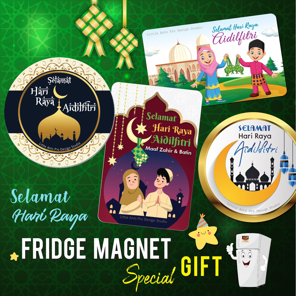 [Sale] Fridge Selamat Hari Raya Aidilfitri Door gift Hari Raya