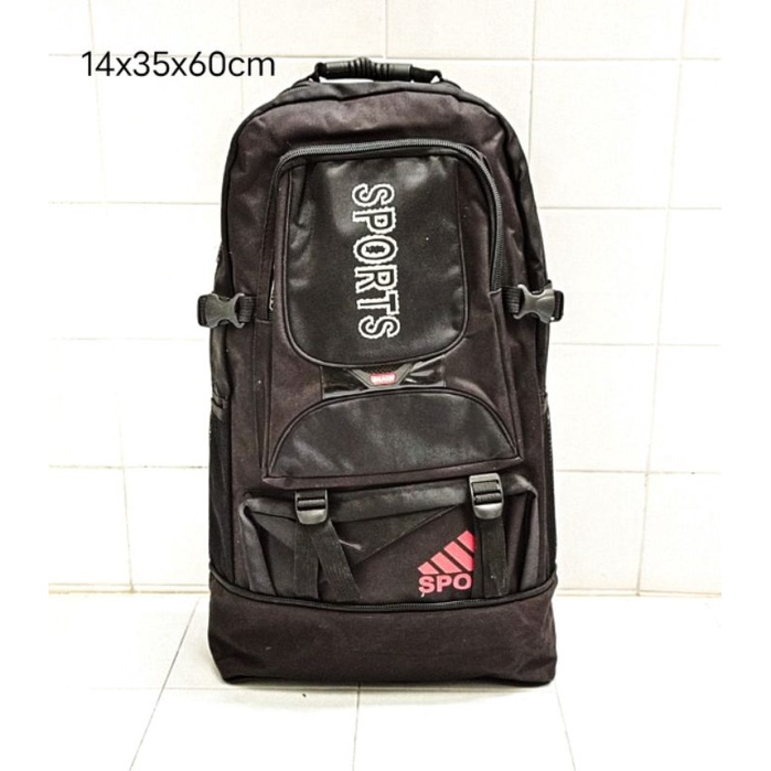 NLB32 Backpack 60L Canvas Casual Fashion Extension Zipper Bag camping