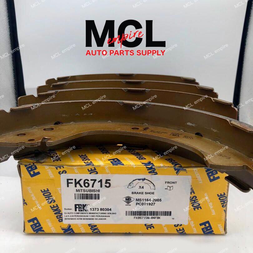 FBK Rear Brake Shoe FK6715 Mitsubishi Pajero L400,Triton 4x2 Shopee Malaysia