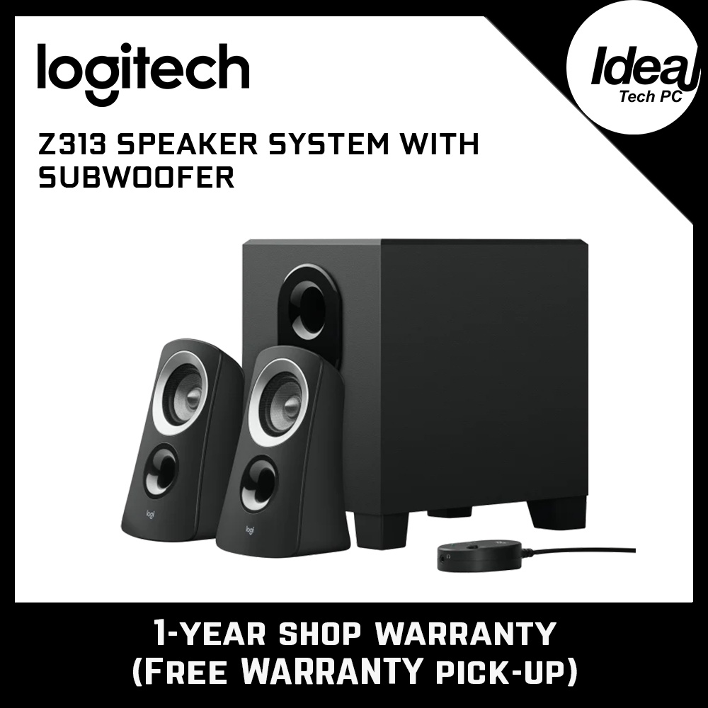 Logitech Z313 Speaker System with Subwoofer (50W) Shopee Malaysia
