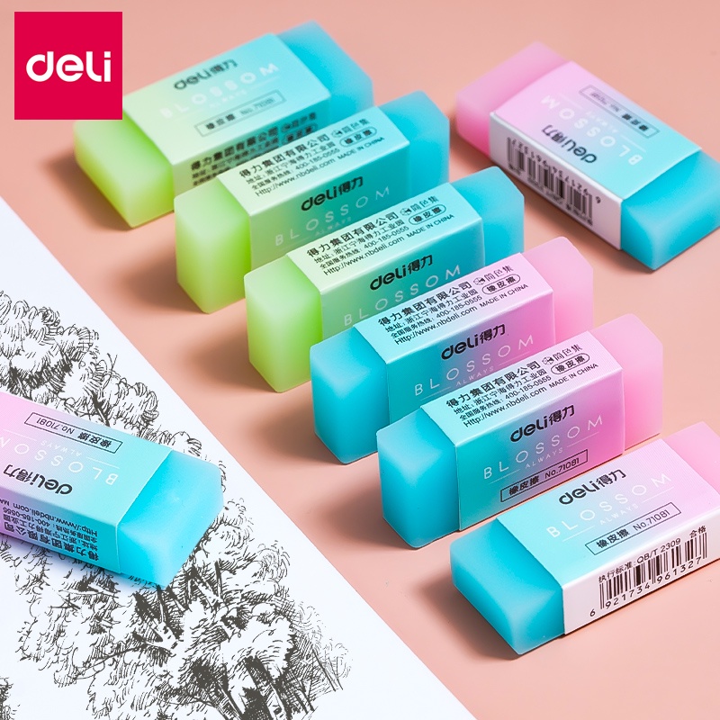 Deli Jelly Eraser Soft Eraser Pencil Eraser Rubber School Stationery