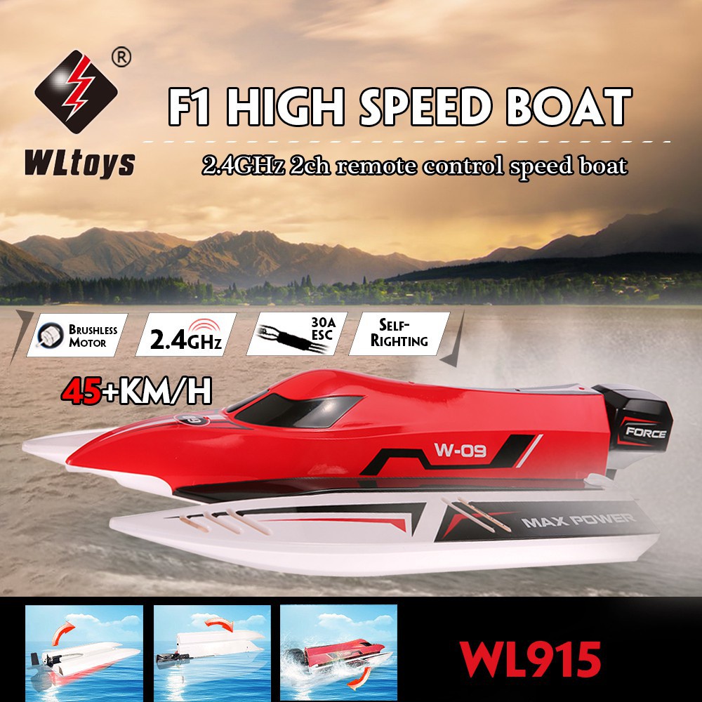 WLtoys WL915 45km/h RC Boat 2.4Ghz remote control boat RadioControlled