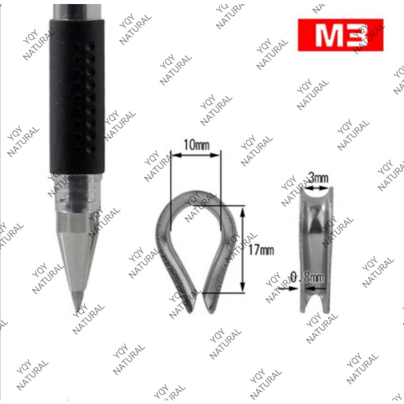 Wire Rope Thimble Stainless Steel 304 Cable Wire Thimble & Aluminium