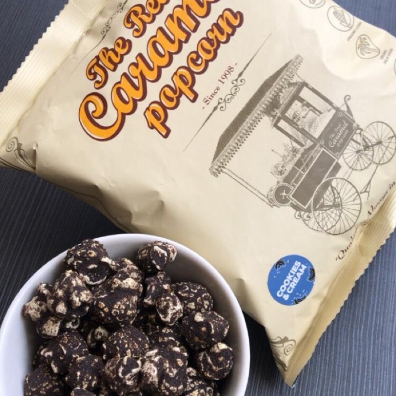 The REAL POPCORN COOKIES N CREAM POPCORN CARAMEL / POPCORN Bioscoop XXI