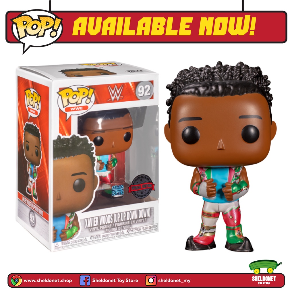 Funko Pop! WWE Xavier Woods (Up Up Down Down) [Metallic] [Exclusive