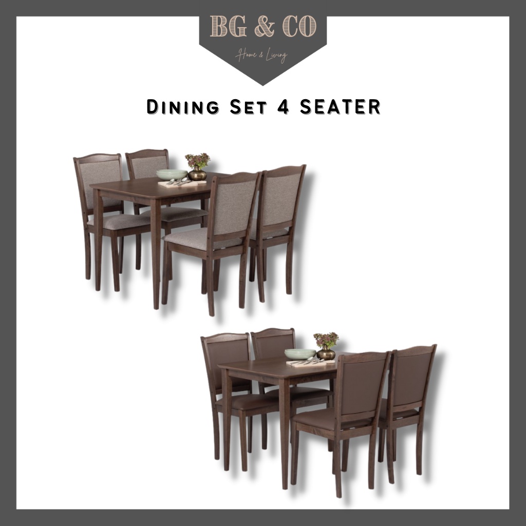 PATINO Wood Dining Table Set 4 Seater Dining Set 4 Seater Dining Table