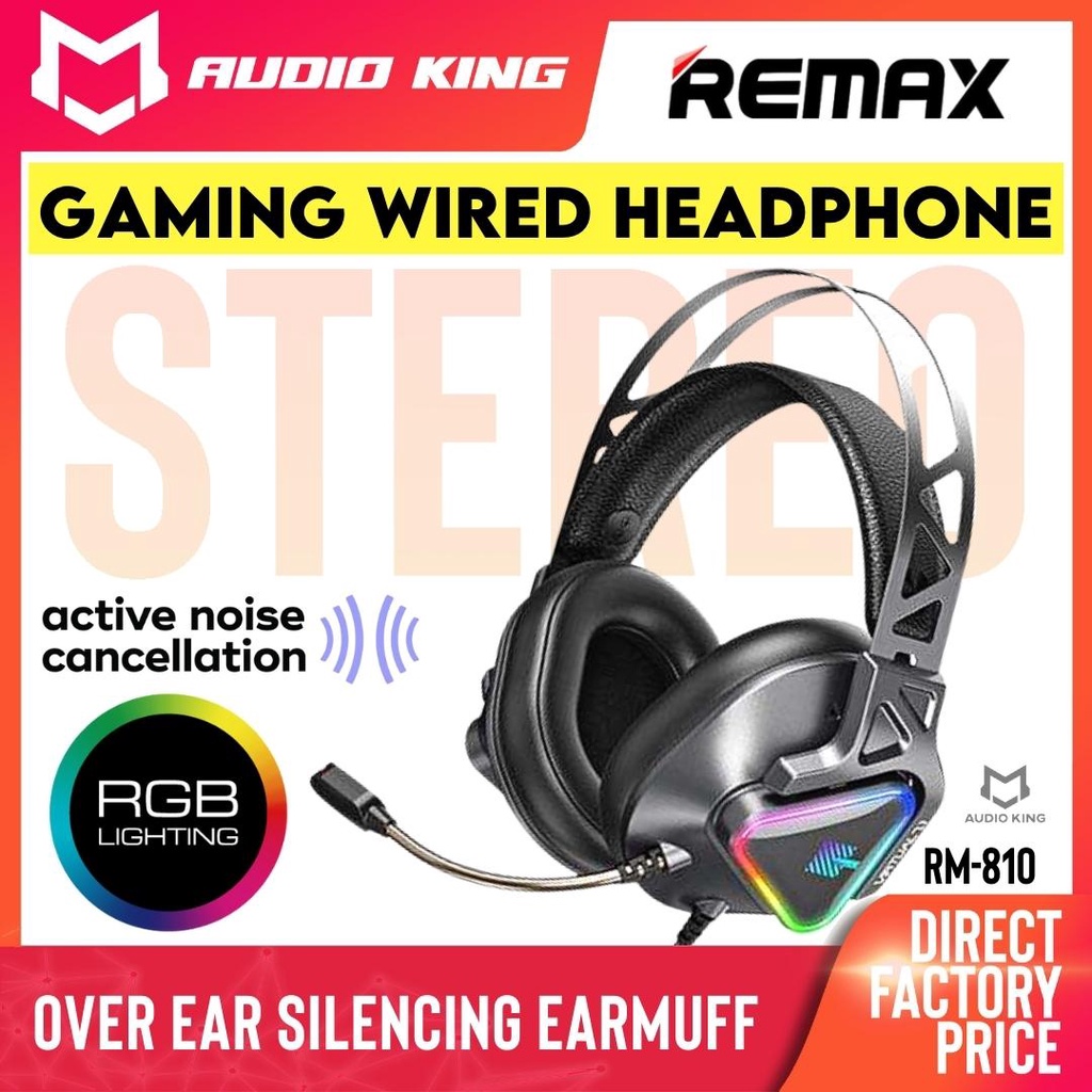 REMAX Headphone Gaming Headphone Noise Cancelling Headphones PC RM810