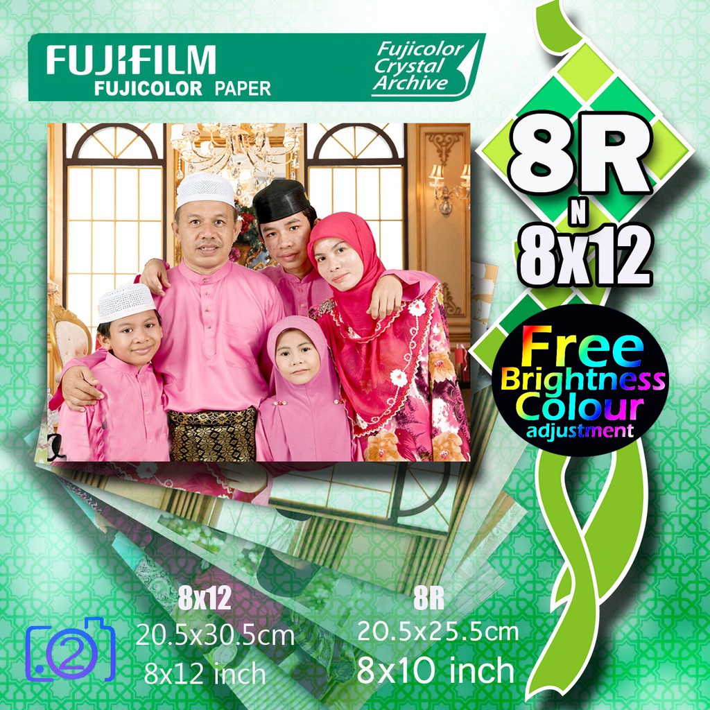 8R or 8Rw fujifilm Photo Print Cuci Gambar Murah A4 printing/20