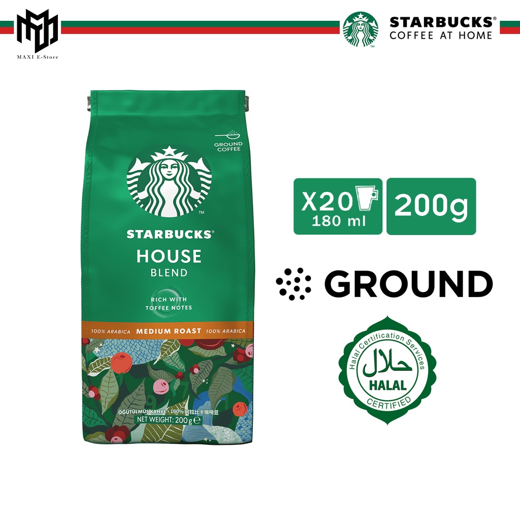 Starbucks House Blend Medium Roast Ground Coffee (200 g) Shopee Malaysia