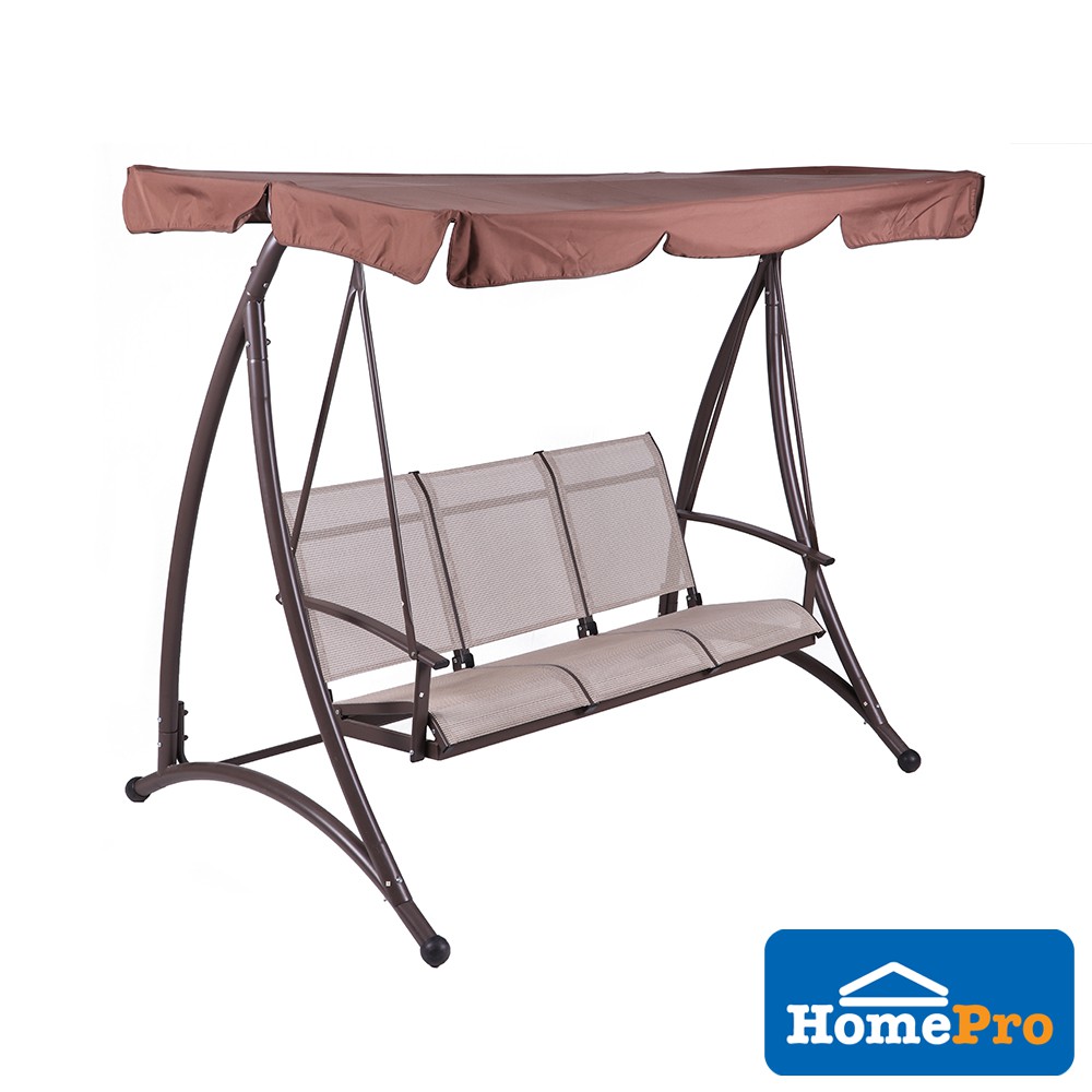HOMEPRO SPRING Hanging SWING Chair 3 SEAT Buaian Bench TEXTILENE FOR