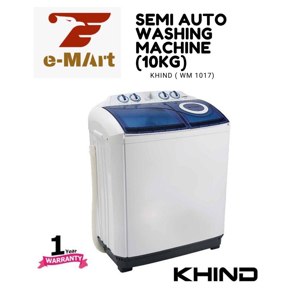 KHIND Semi Auto Washing Machine 10KG ( WM1017 ) Shopee Malaysia