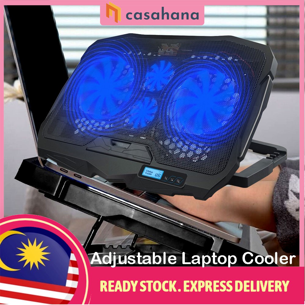 🔥READY STOCK🔥 GAMING LAPTOP COOLER STAND Notebook 2x USB Port Up to 15.