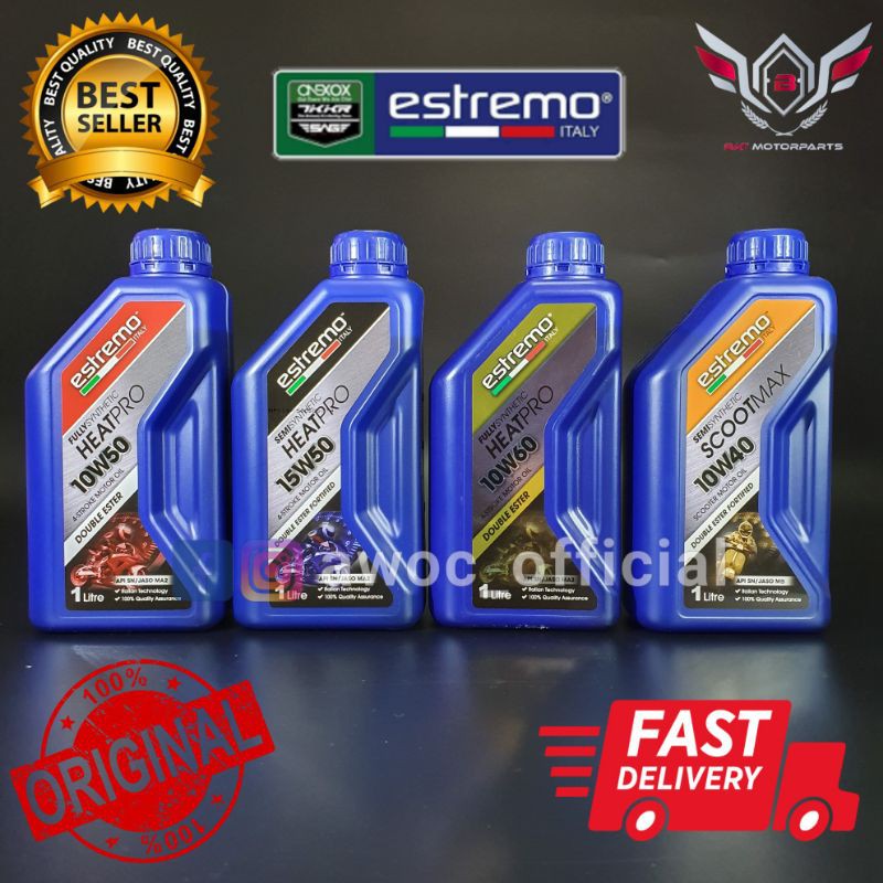 ESTREMO HEATPRO 4STROKE MOTOR OIL 4T Engine Oil Shopee Malaysia