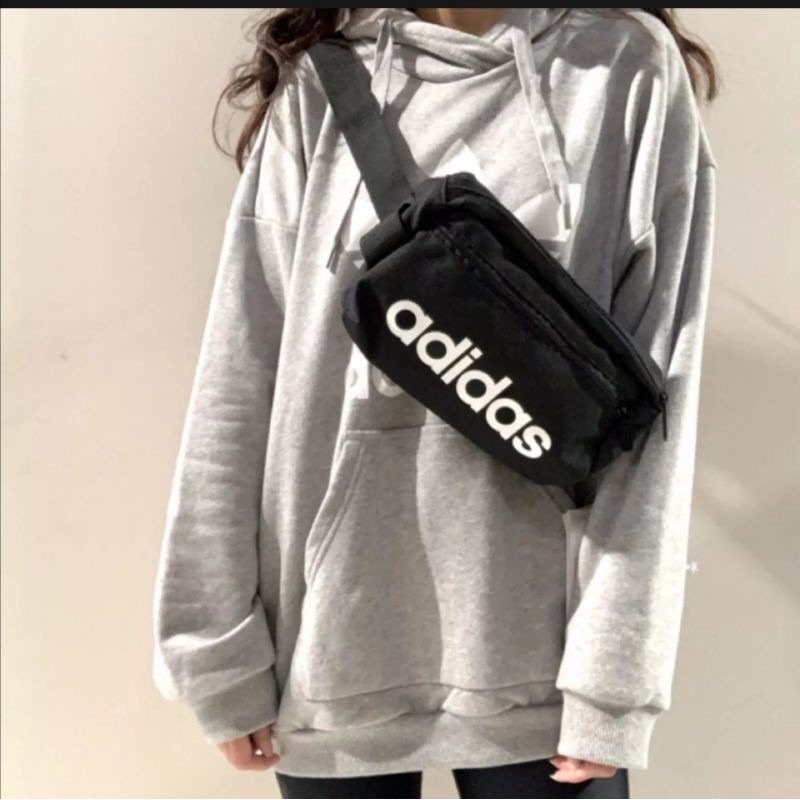 100 adidas TRAINING Linear Core Waist Bag Unisex Black DT4827 Shopee Malaysia