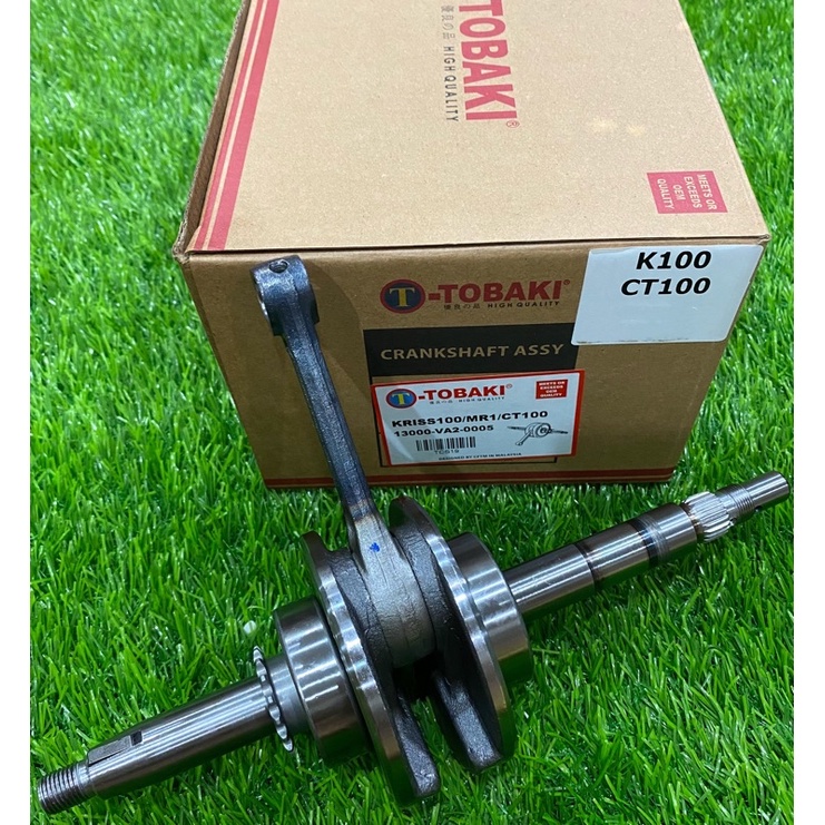 TOBAKI STANDARD CRANKSHAFT WITH 2 BEARING KRISS100 / CT100 / MR1 , MR2