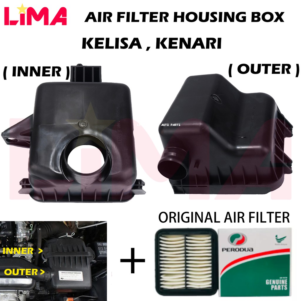 PERODUA KELISA , KENARI AIR FILTER HOUSING BOX , AIR FILTER CASING