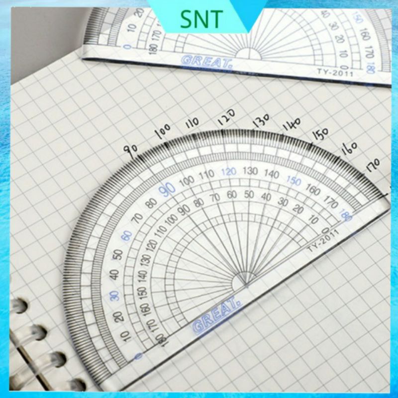 SNT (2011) SemiCircular Protractor Ruler Learning Stationery Pembaris