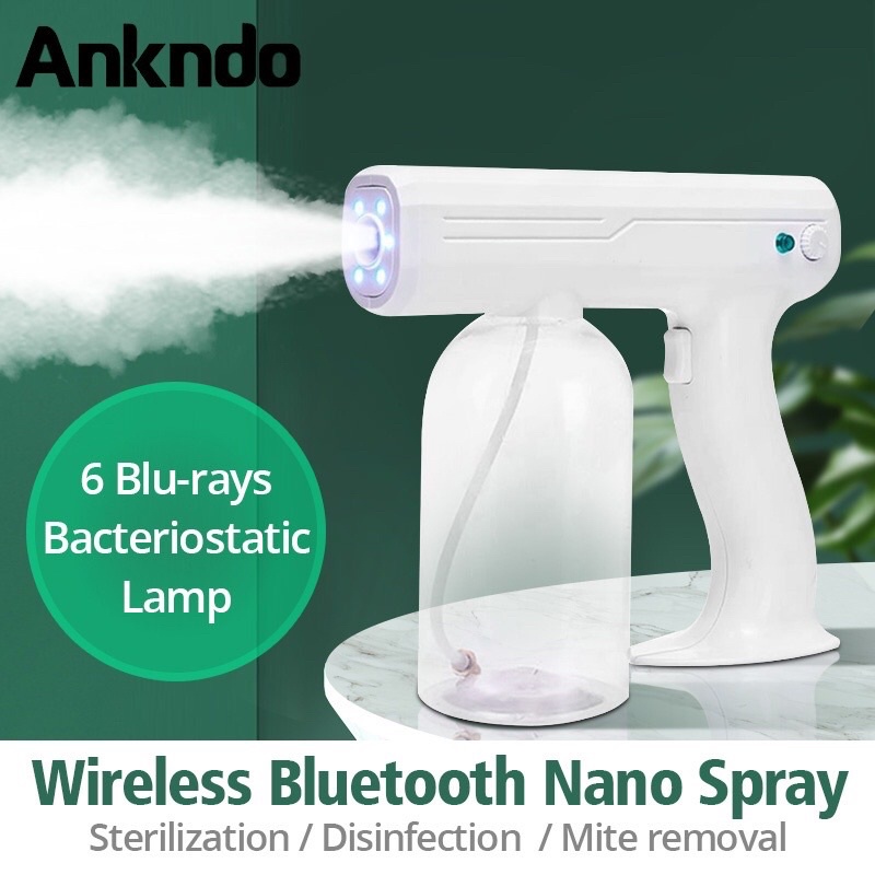 Ankndo Sanitizer Spray Machine Handheld Disinfection Blue Ray