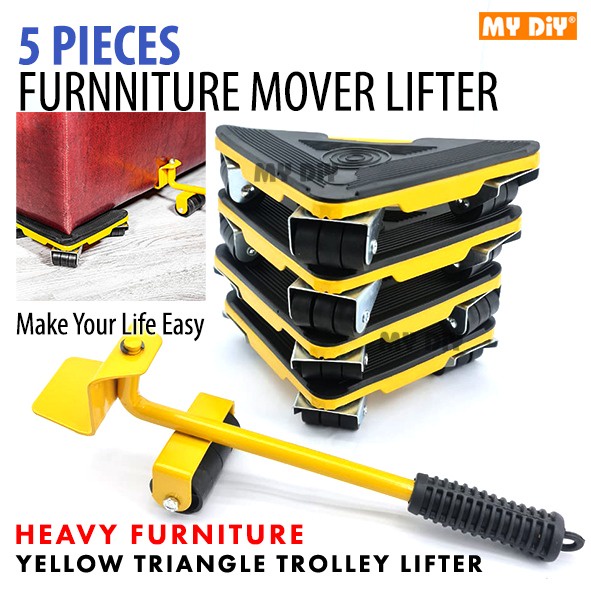 MYDIYHOMEDEPOT Heavy Furniture Lifter Mover 5pcs Heavy Duty Lifter