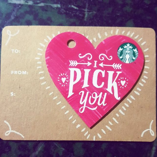 starbucks ' i pick u ' gift card Shopee Malaysia