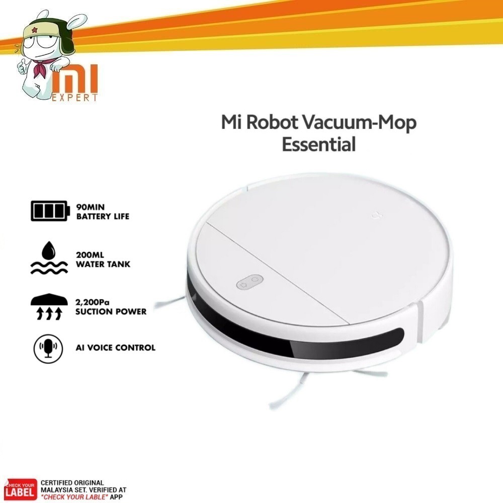 [𝐁𝐔𝐘 𝐖𝐈𝐓𝐇 𝟏𝟎𝟎 𝐀𝐒𝐒𝐔𝐑𝐀𝐍𝐂𝐄 Original] Robot Vacuum Cleaner Mi Robot Vacuum